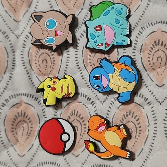 Crocs Jibbitz Charms Pokemon 6 pieces - Picture 2 of 3